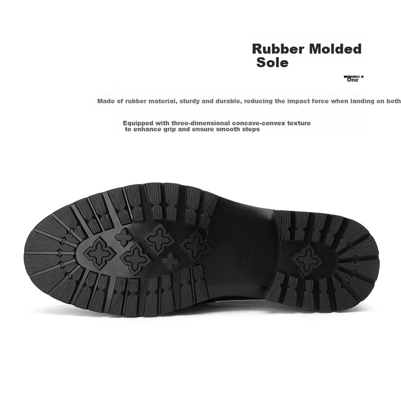 Goldlion Men's Loafers Premium Leather Business Casual Shoes G550330512AAA Black 43