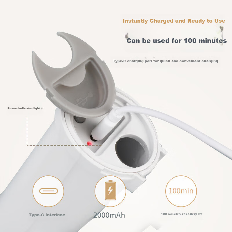 BIAZE Electric Cleaning Brush - Rechargeable Long Handle for Kitchen & Bathroom