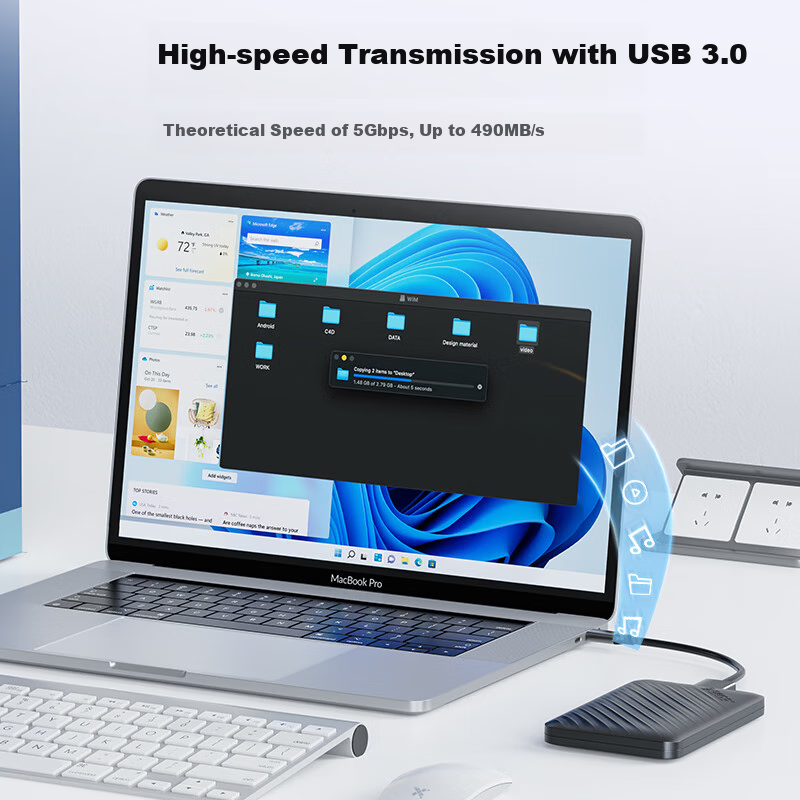 ORICO 2.5" External Hard Drive Enclosure with USB 3.0