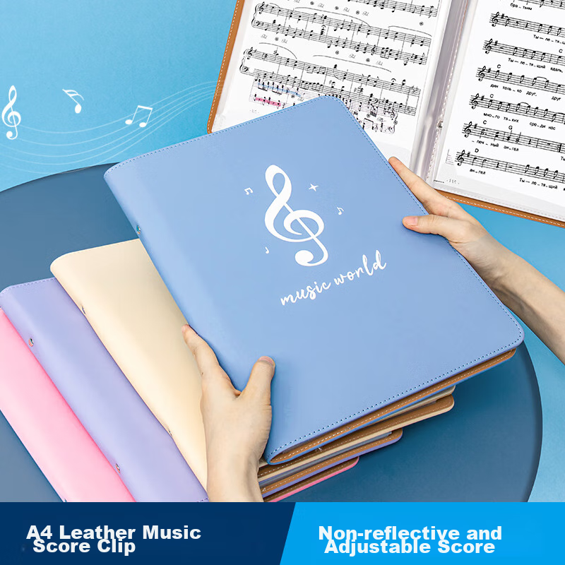 TIANSE A4 Music Folder with 60 Pages - Editable, Waterproof for Guitar & Guzheng