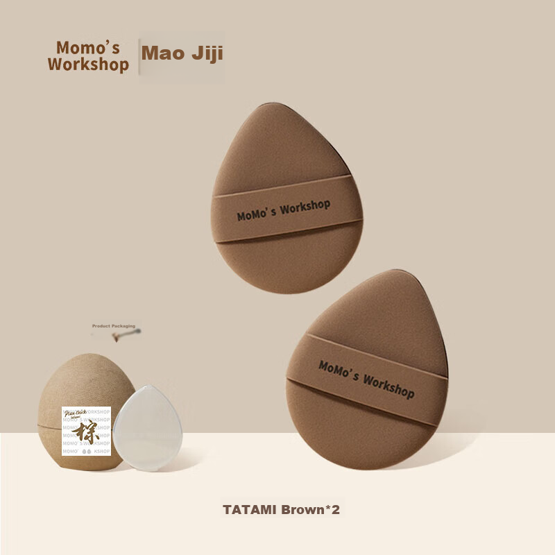 Maojiji Momo's Workshop TATAMI MINI Powder Puff, 4 Pieces