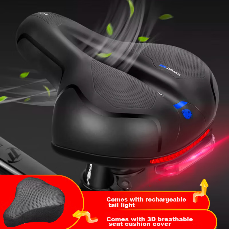 Osagie Cz5 Bicycle Seat with Thickened Spring Shock Absorption