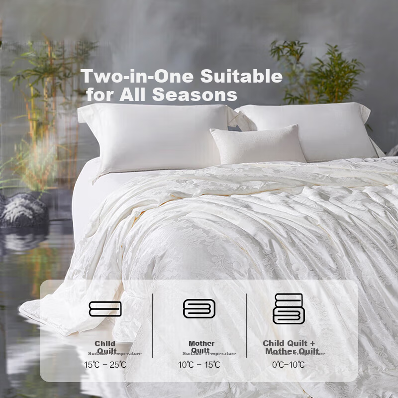 LOVO 100% Silk Quilt Set 200x230cm