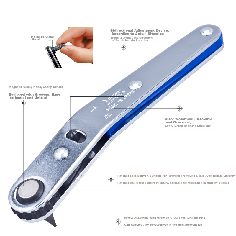 ANEX No.425 Straight Ratchet Screwdriver