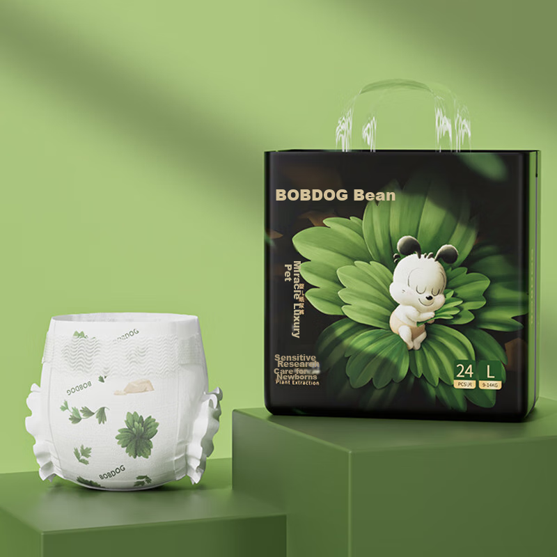 BOBDOG Miracle Luxury Baby Diapers M (52 pcs) – Sensitive Skin Care