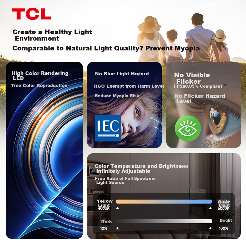 TCL Living Room LED Ceiling Light Modern Minimalist