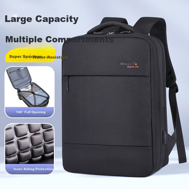 BRINCH 17.3" Dual Shoulder Laptop Backpack