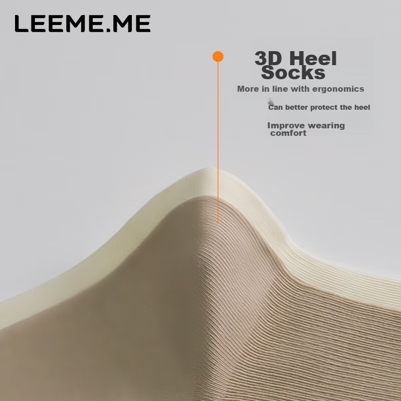 LEEME.ME Antibacterial Women's Socks Striped Black