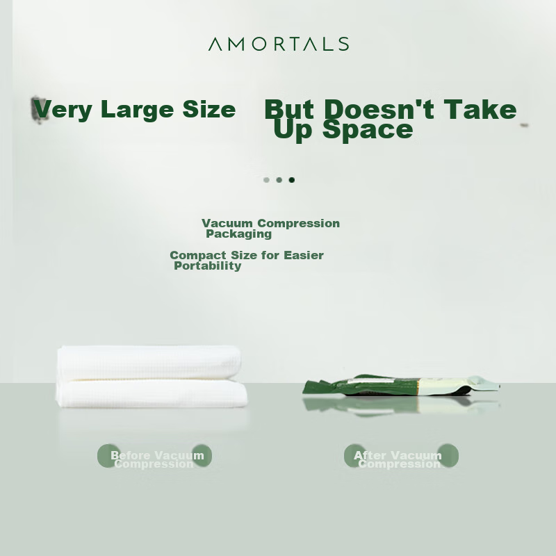 AMORTALS Thick Bath Towels - 12pcs Vacuum Sealed Set