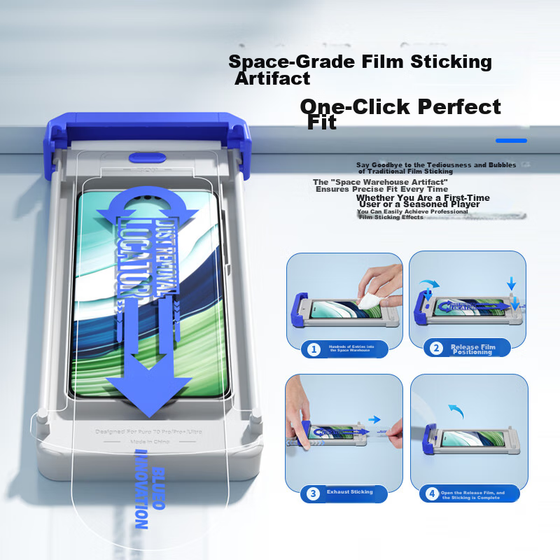 BLUEO (Mr. Blue Gorilla) Tempered Glass Screen Protector for Huawei Mate60 Pro/Pro+/RS