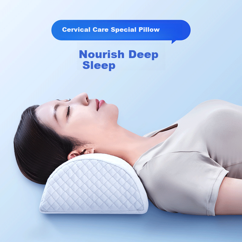 Aeromax Cervical Memory Pillow - Half-Round Neck Support