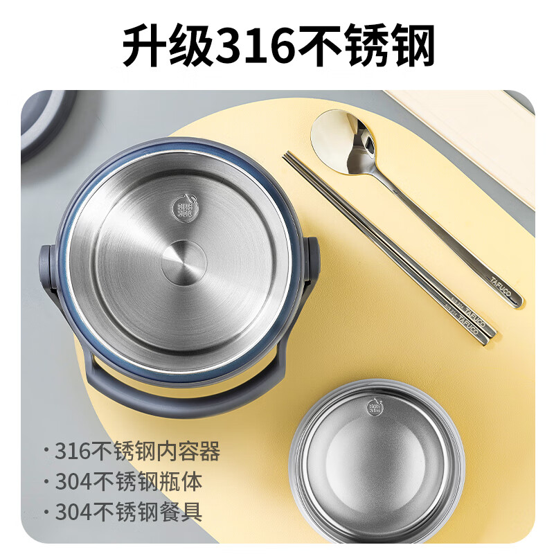 TAFUCO Insulated 4-Layer Stainless Steel Lunch Box