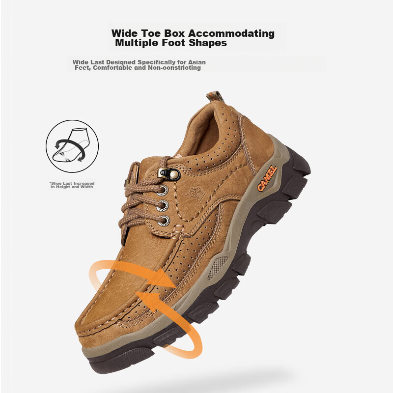 CAMEL Suede Men's Casual Workwear Shoes G13A307163 Camel 42