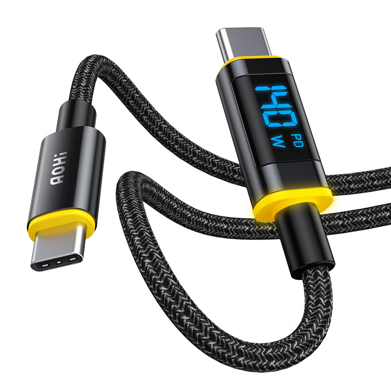 Aohi Dual Type-C Display Cable 140W Fast Charging PD Cable