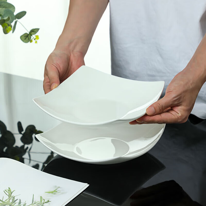 Taoxianghui Gold Rim Ceramic Steak Plates