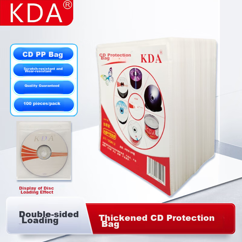 KDA Thickened White Glossy Disc Case 100pcs