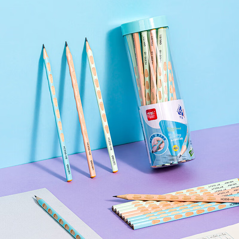 Deli HB You+ Colored Perforated Pencils 30 Pcs
