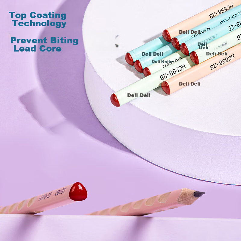 Deli HB You+ Colored Perforated Pencils 30 Pcs