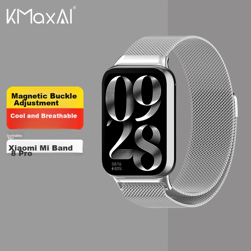 KMaxAI Magnetic Silicone Strap for Xiaomi & Redmi Watches