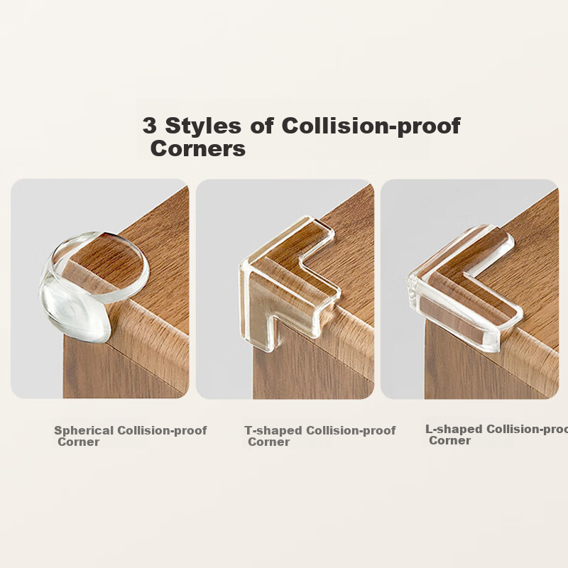 Ai Baoshi Transparent Anti-collision Corner Protector Set