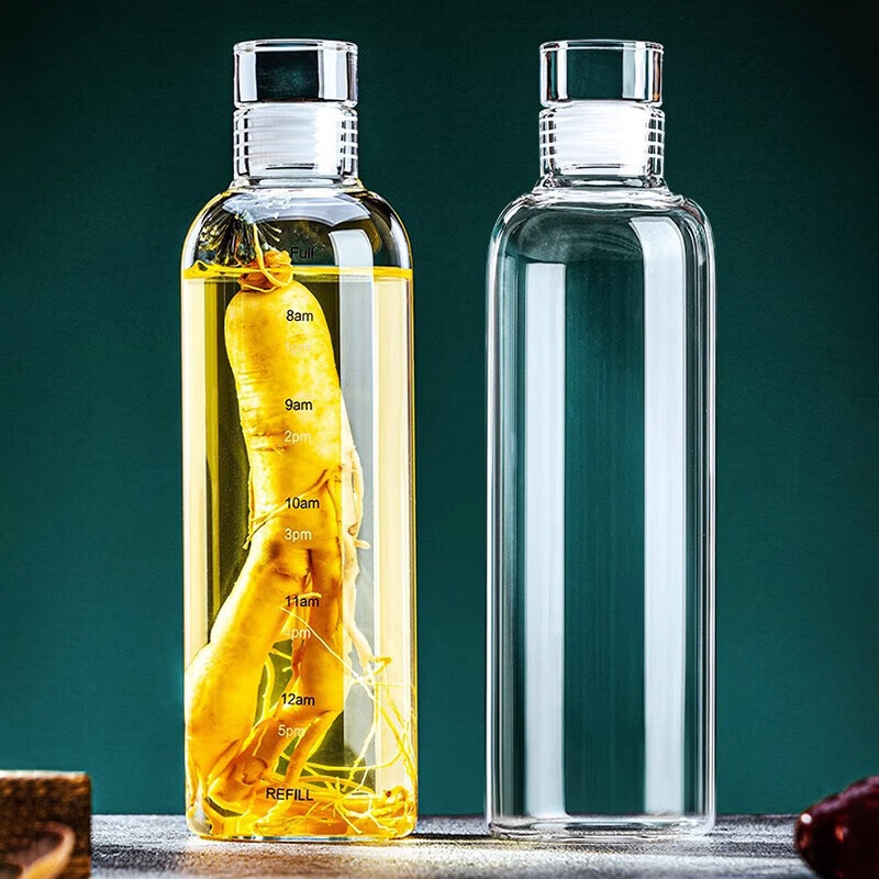 Baijie Glass 1000ml Wine Bottle Pair