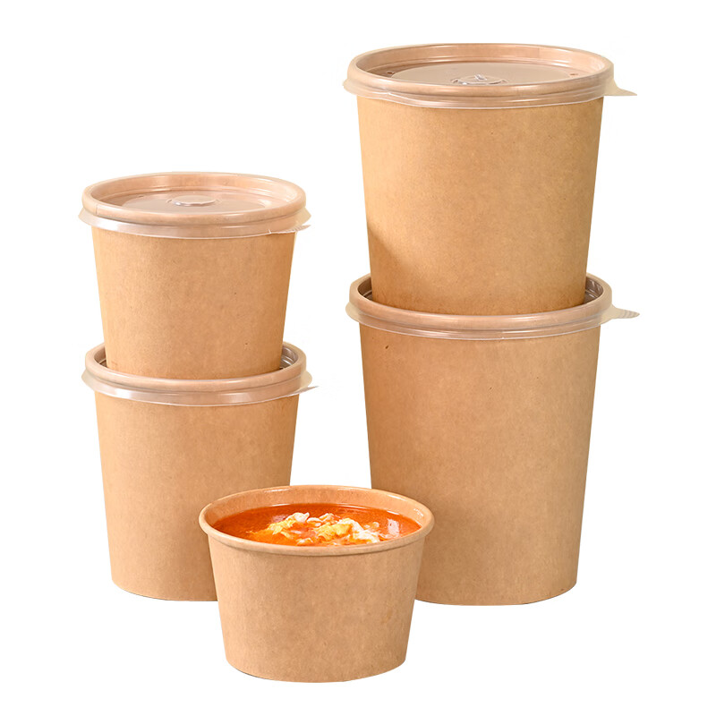 Babiker Disposable Biodegradable Soup Bucket 350ml