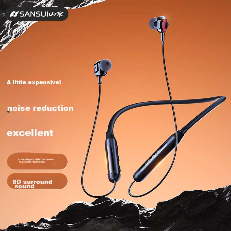 SANSUI I37S Sports Bluetooth Neckband Wireless Earphones