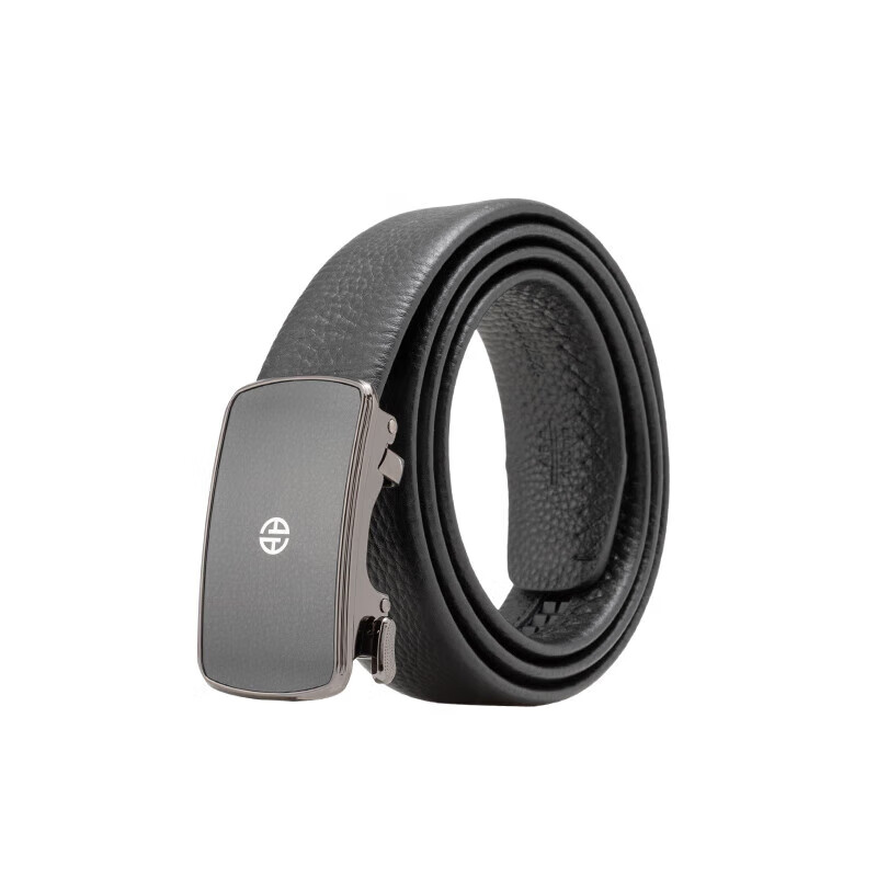 Aokang Men's Automatic Buckle Belt - Top-Grain Leather Business Belt