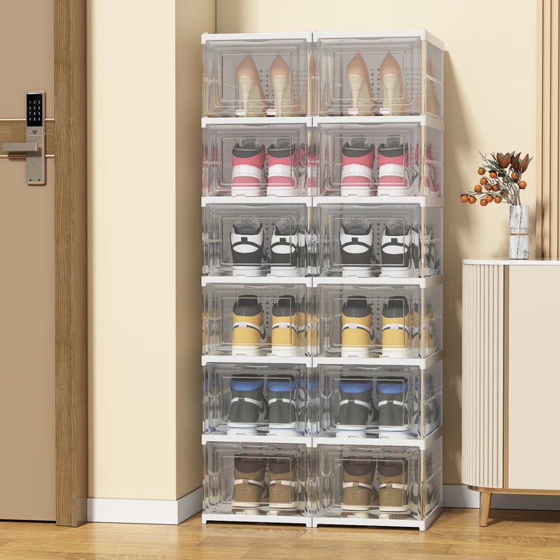 ANERYA Foldable Shoe Cabinet No Installation Required