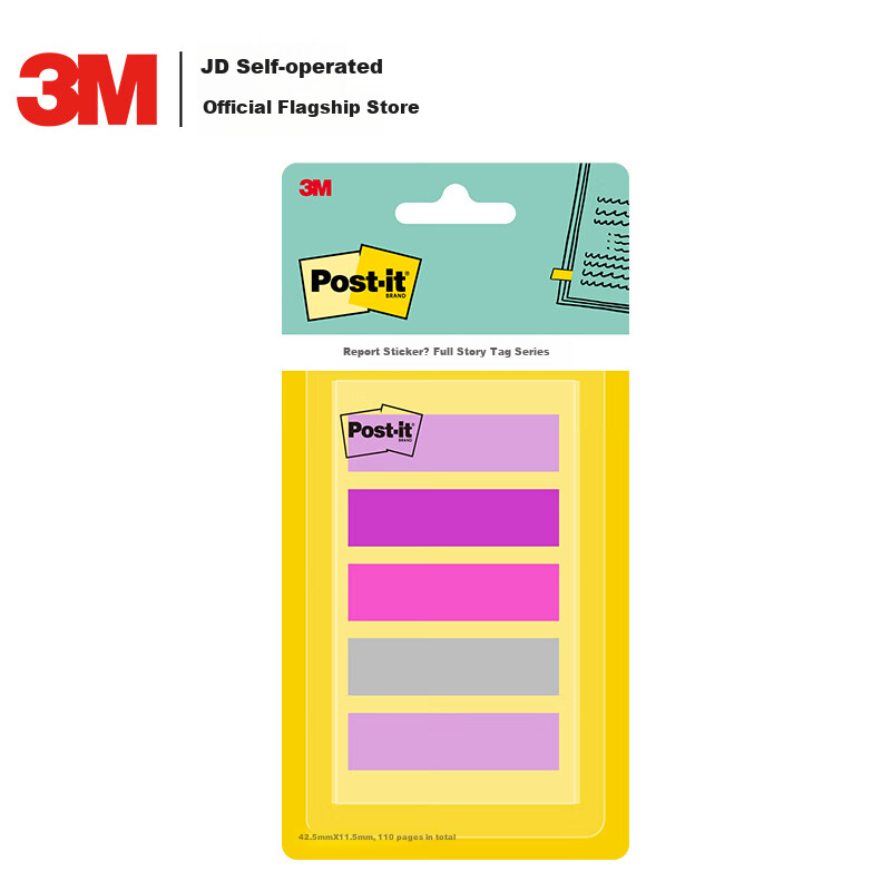 3M Sticky Notes 5-Color Flamingo Series Labels