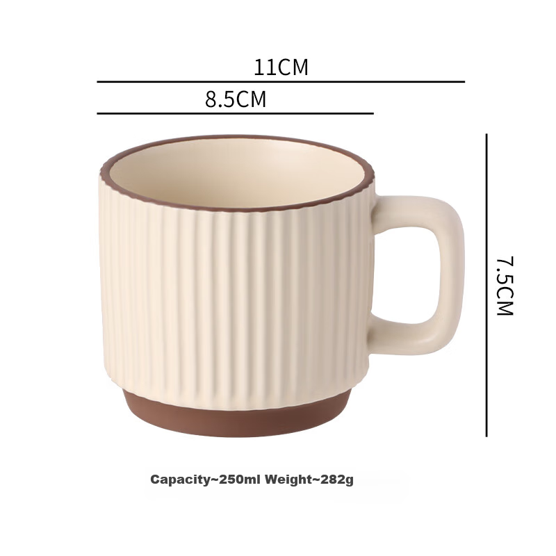 Baijie White Ceramic Mug with Lid and Spoon