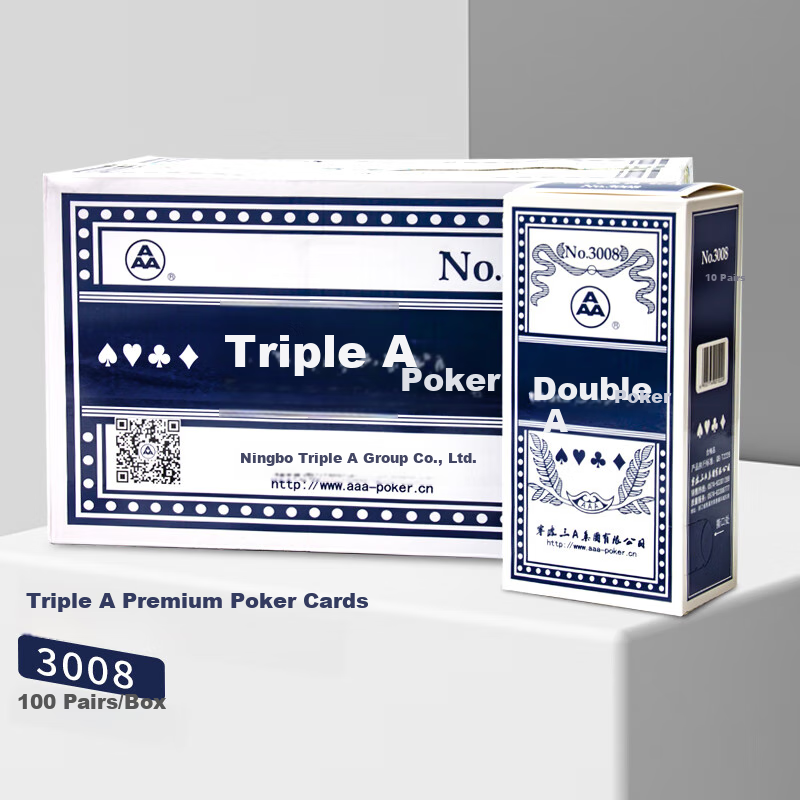 AAA 3008 Blue Playing Cards, 100 Decks