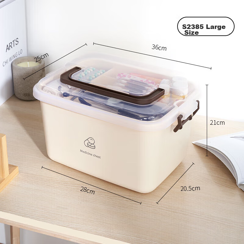 Baicaoyuan Plastic Household Medicine Box