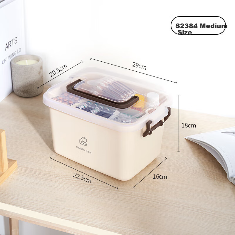 Baicaoyuan Plastic Household Medicine Box