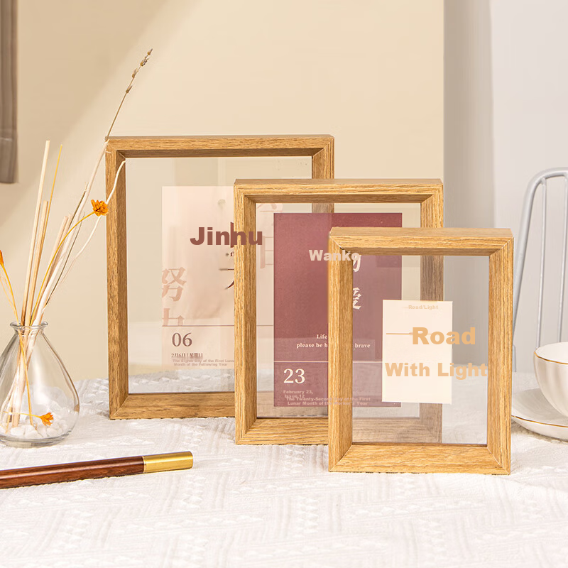 TIANSE 7-Inch Double-Sided Transparent Photo Frame