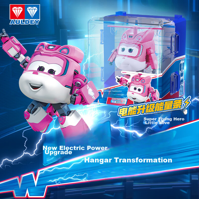 AULDEY Super Wings Big Transforming Set with Putty