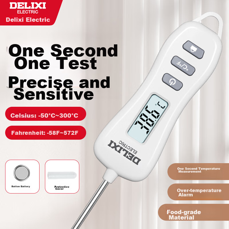 DELIXI Electric Food Thermometer for Kitchen and Home Use