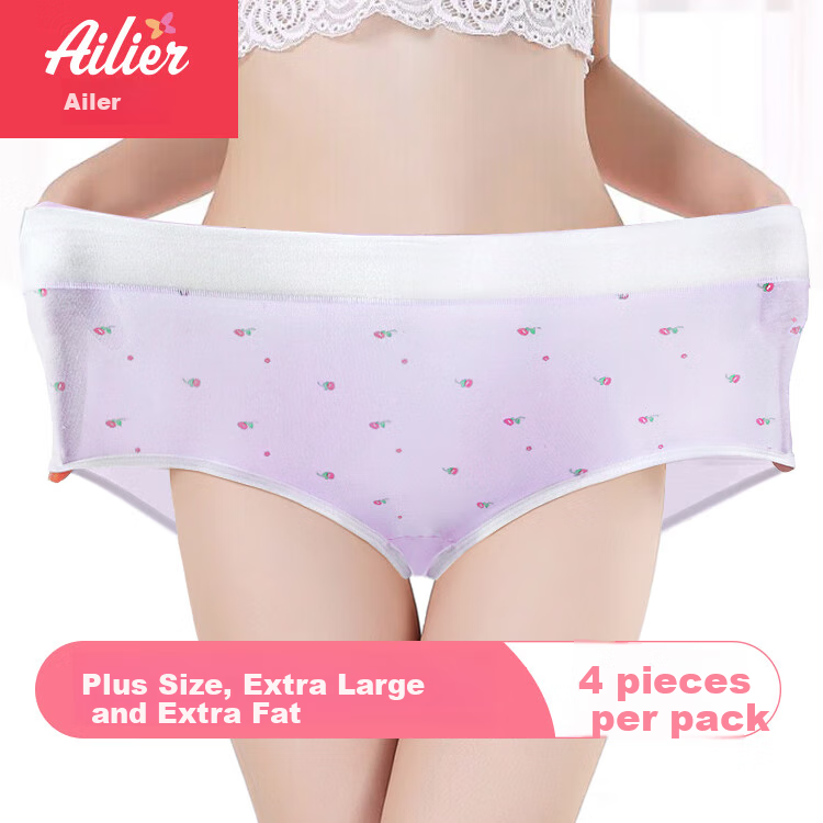 Ailier & Oulola Plus Size Cotton Underwear for Girls 3XL