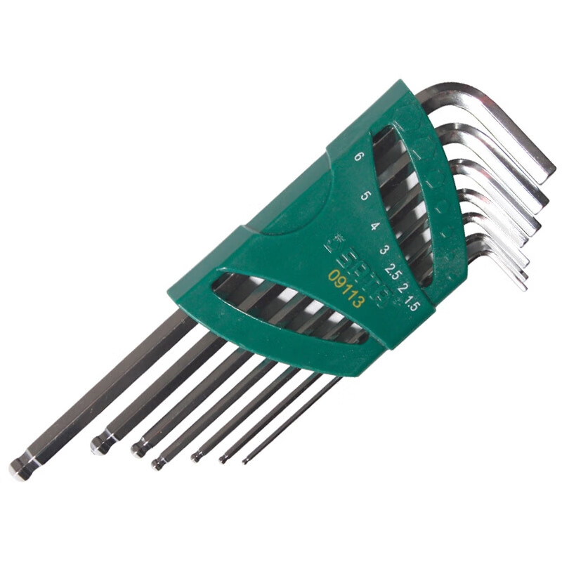 Shida 7-Piece Extended Ball-End Hex Key Set