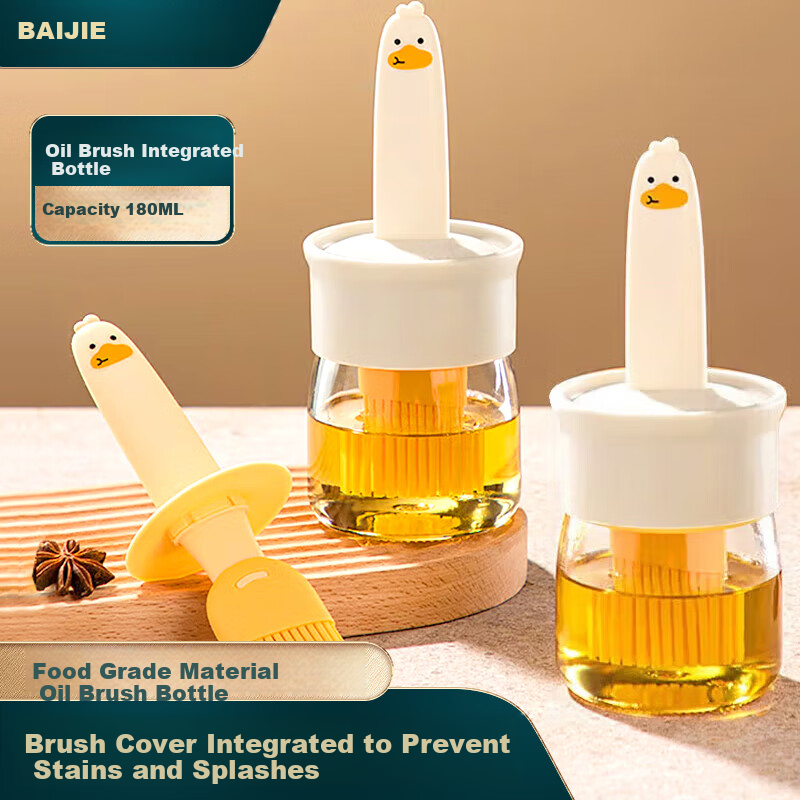 Baijie 180ml Food Grade Oil Brush Bottle