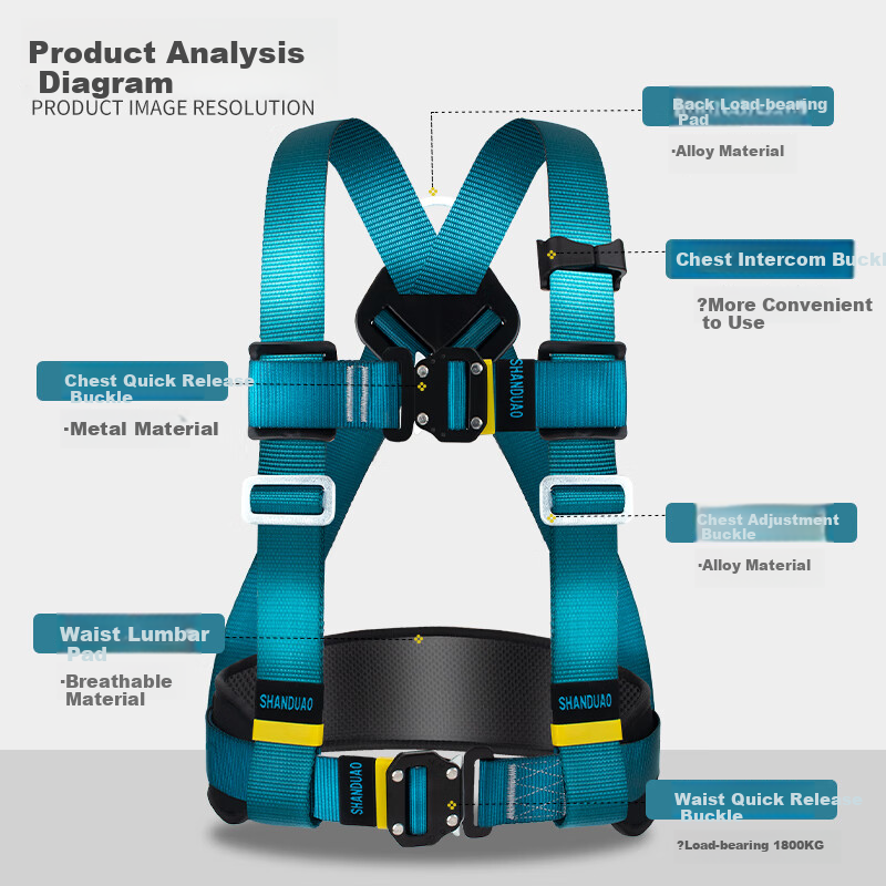 SHANDUAO Three-Point Safety Harness