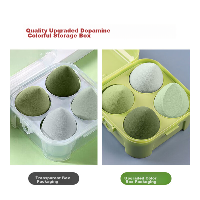 UPLUS Triangle Powder Puffs - 12-Pack Makeup Blending Sponges