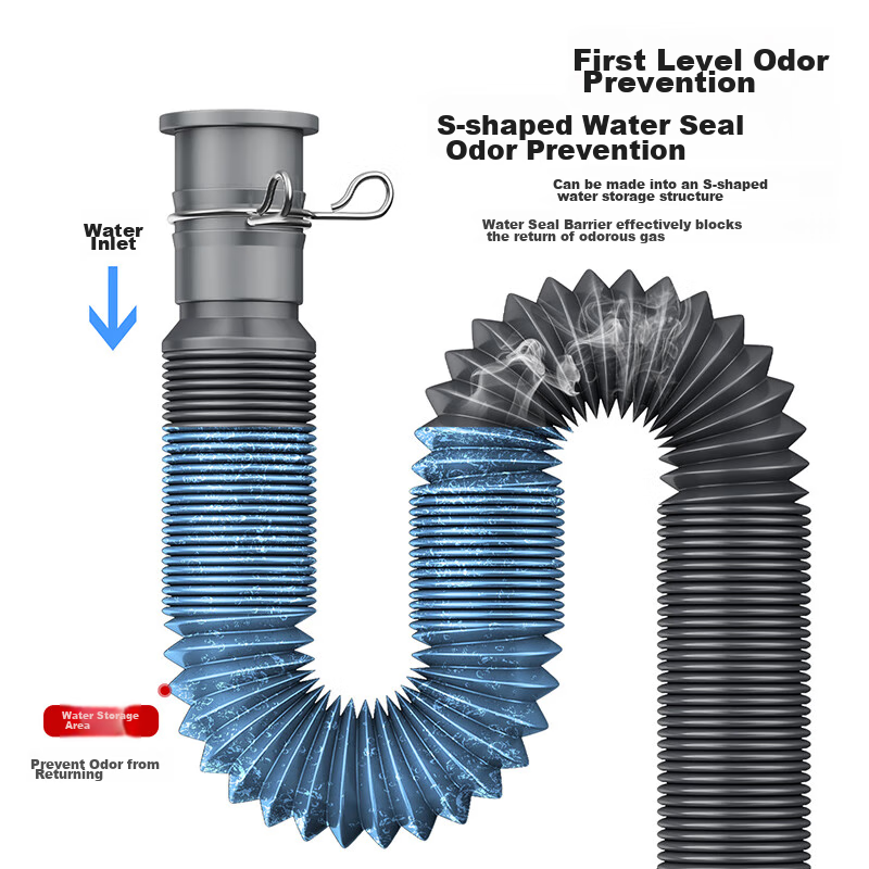 Larsd Anti-Odor Sink Drain Pipe
