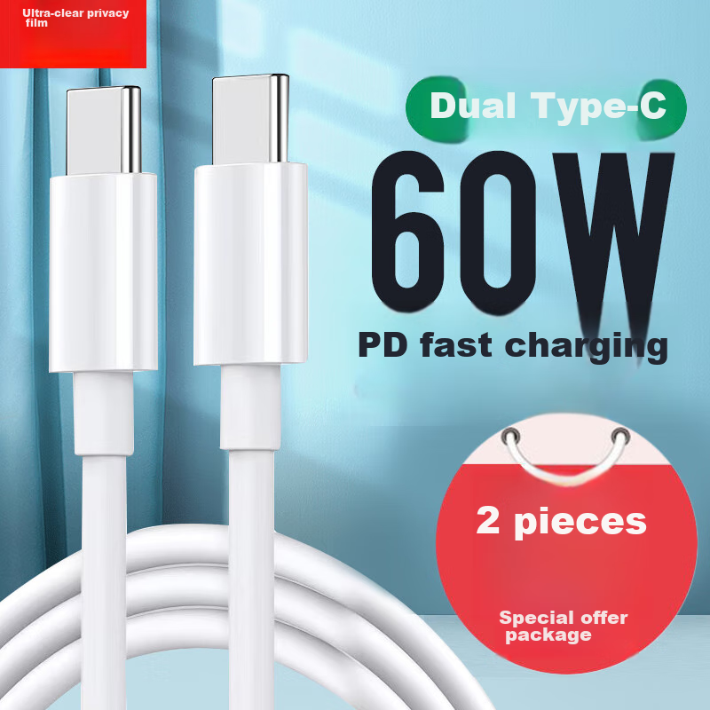 ZiTai Dual-Head Type-C PD60W Fast Charging Cable for iPhone 17/16/15