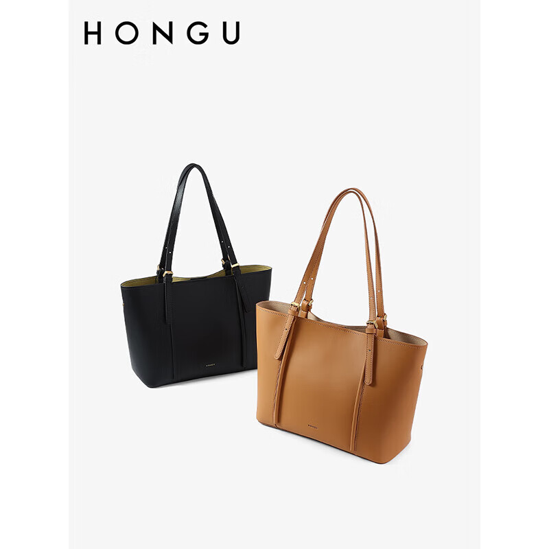 HONGU Women's Single Shoulder/Sling Bag - Large Capacity Leather Handbag