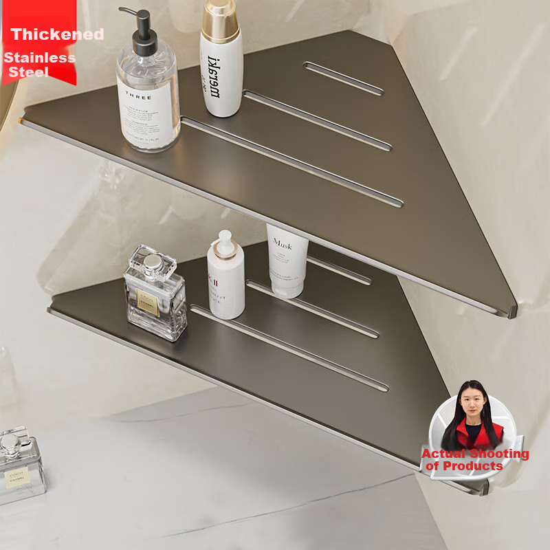 Baizi Stainless Steel Bathroom Corner Shelf
