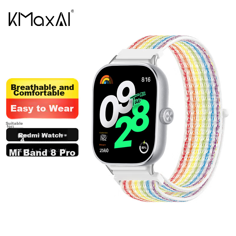 KMaxAI Compatible Braided Watch Strap for Xiaomi
