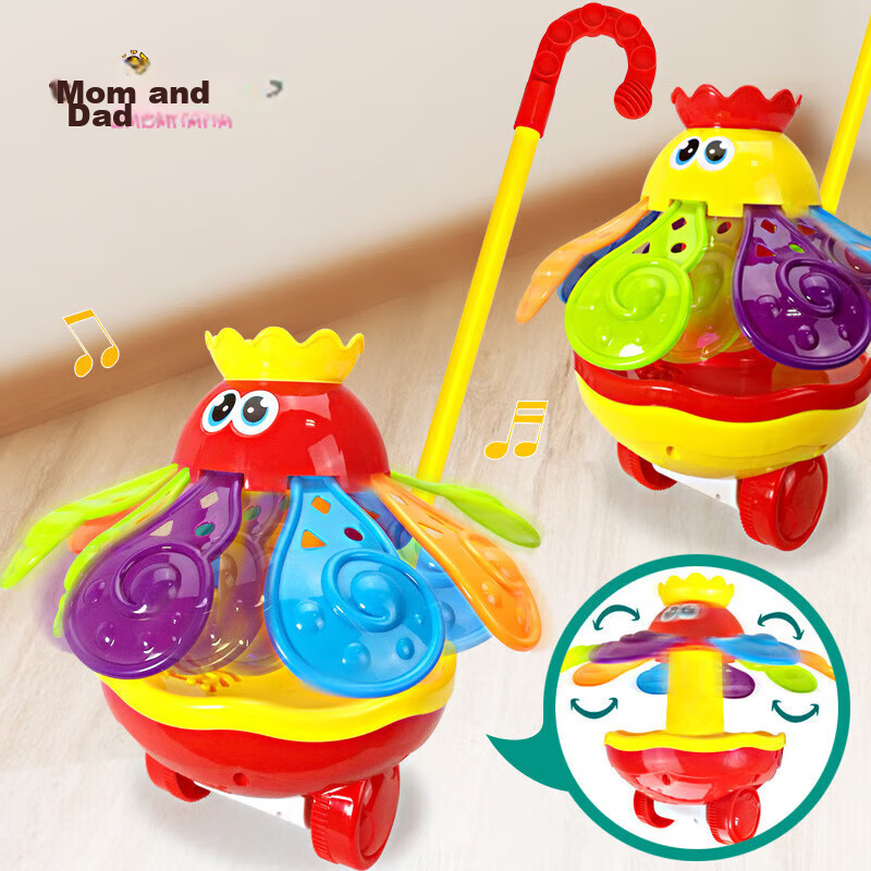 Babamama Push Plane Toy for 1-2 Year Old Babies