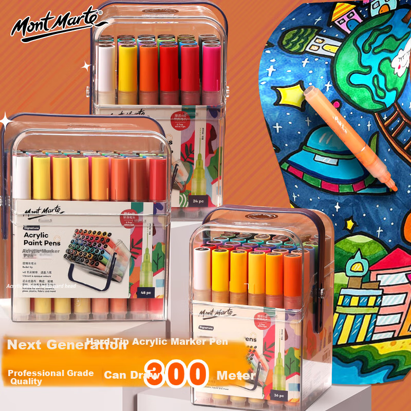 Mont Marte Acrylic Markers 24 Colors Set