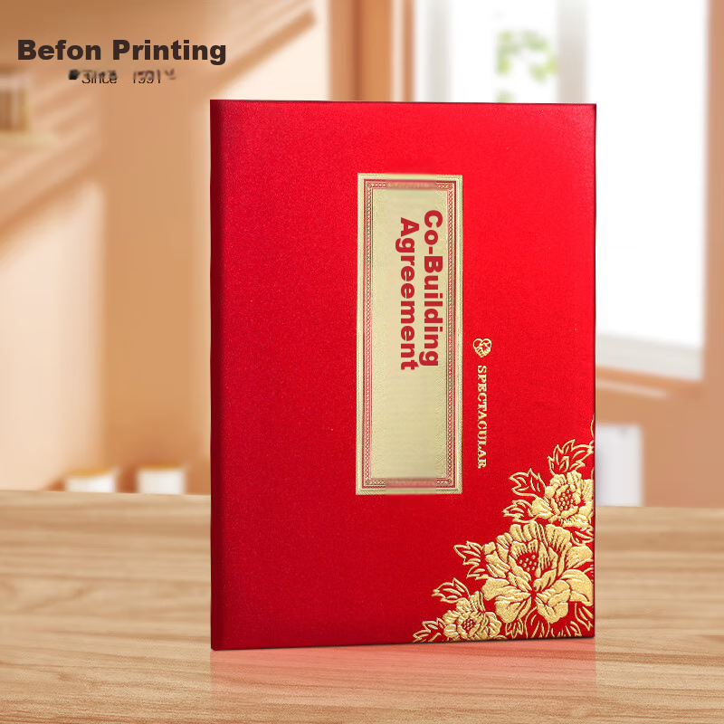 Befon A4 High-End Contract Signing Book